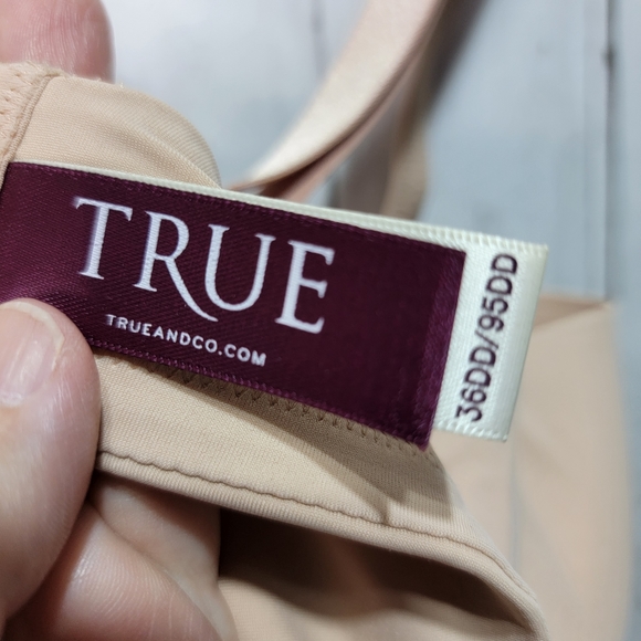 True And Co Body Women's Nude Underwire T-Shirt Bra Style 11310, Size 36DD. - Picture 6 of 7